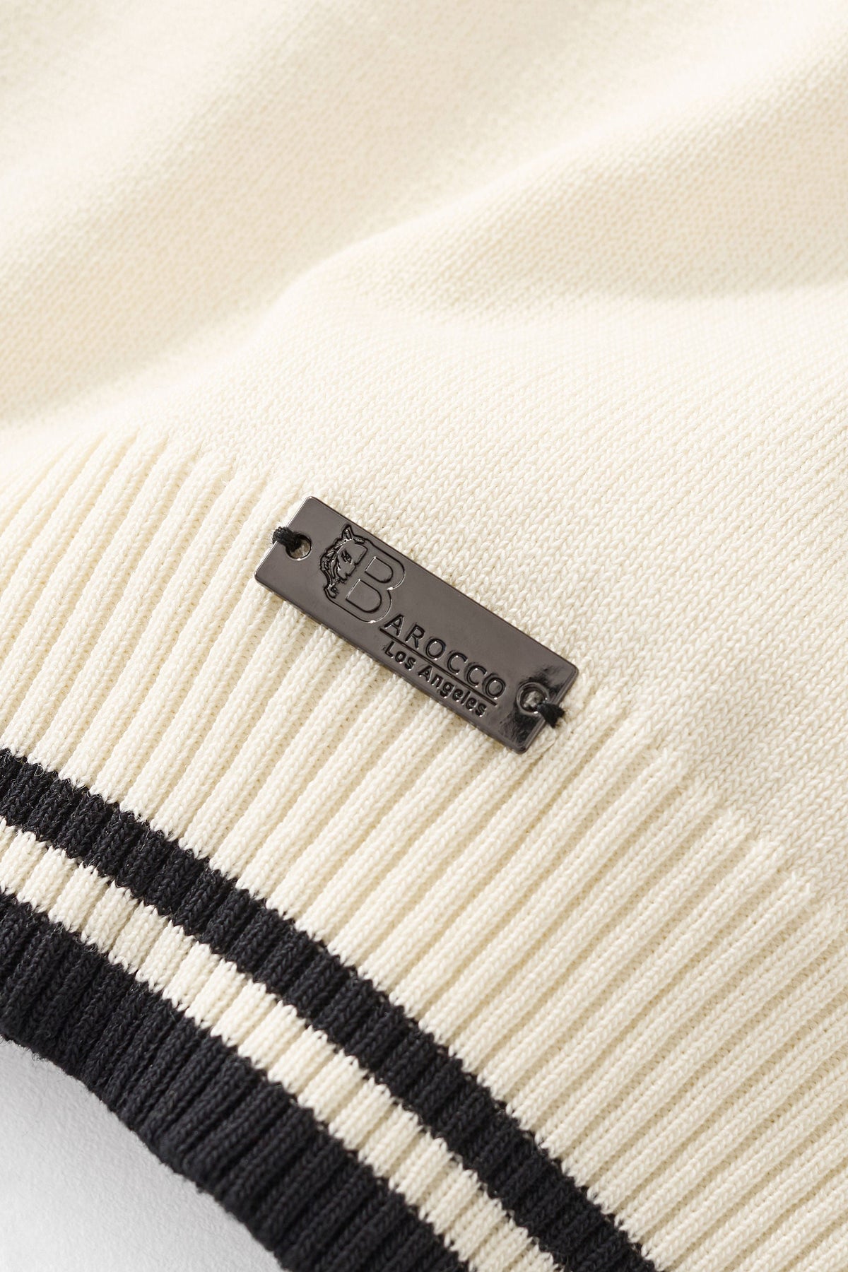 Monaco Trim Knit Tee WHITE