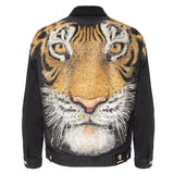 Tiger Threads Denim Jacket - CENTURY PENTHOUSE BLACK/GOLD