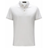 Barocco Tranquil Thread Men's Polo Shirt - White/Gold