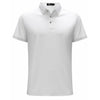 Barocco Tranquil Thread Men's Polo Shirt - White/Silver