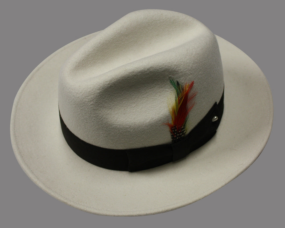 Men’s Off-White Untouchable fedora hat 100% wool STATEMENT SUITS UNTOUCHABLE