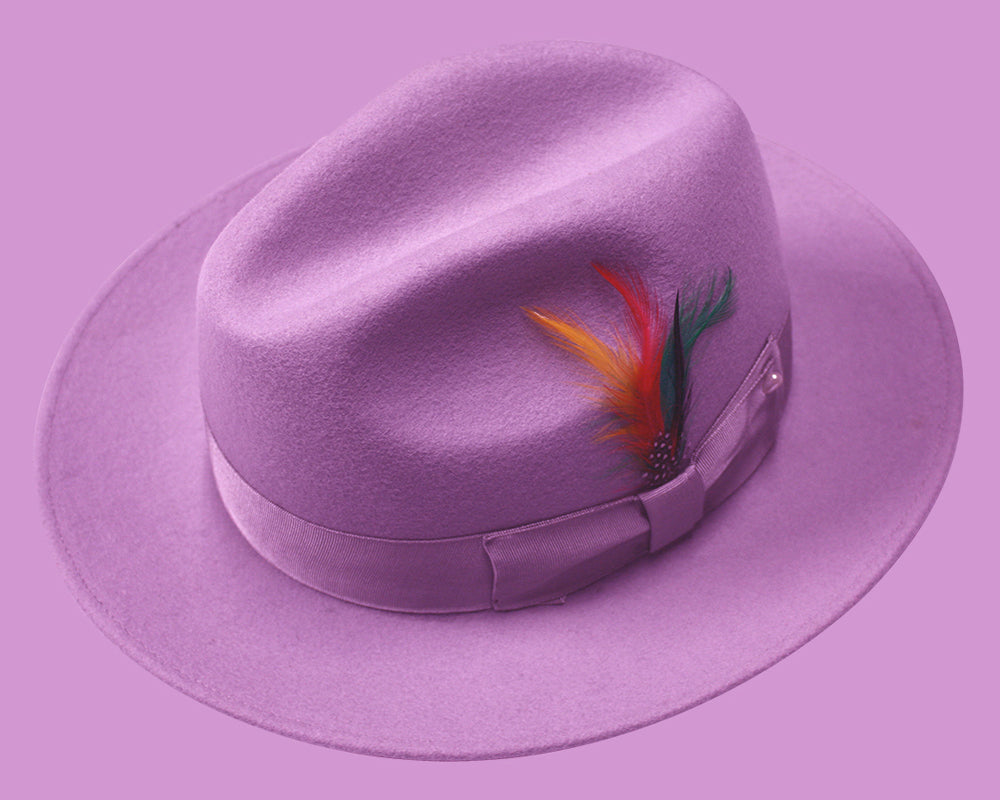 Untouchable Hat-Fedora| UNTOUCHABLE| Pink