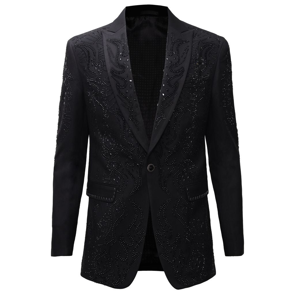 Crystal Command Blazer BLACK