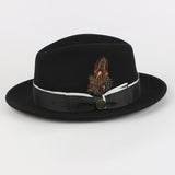 Steven Land “The Bogart” Fine Australian Wool Fedora Hat – WH-106 Black