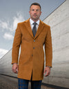 Men’s copper single jacket over coat 100% wool STATEMENT SUITS WJ-100