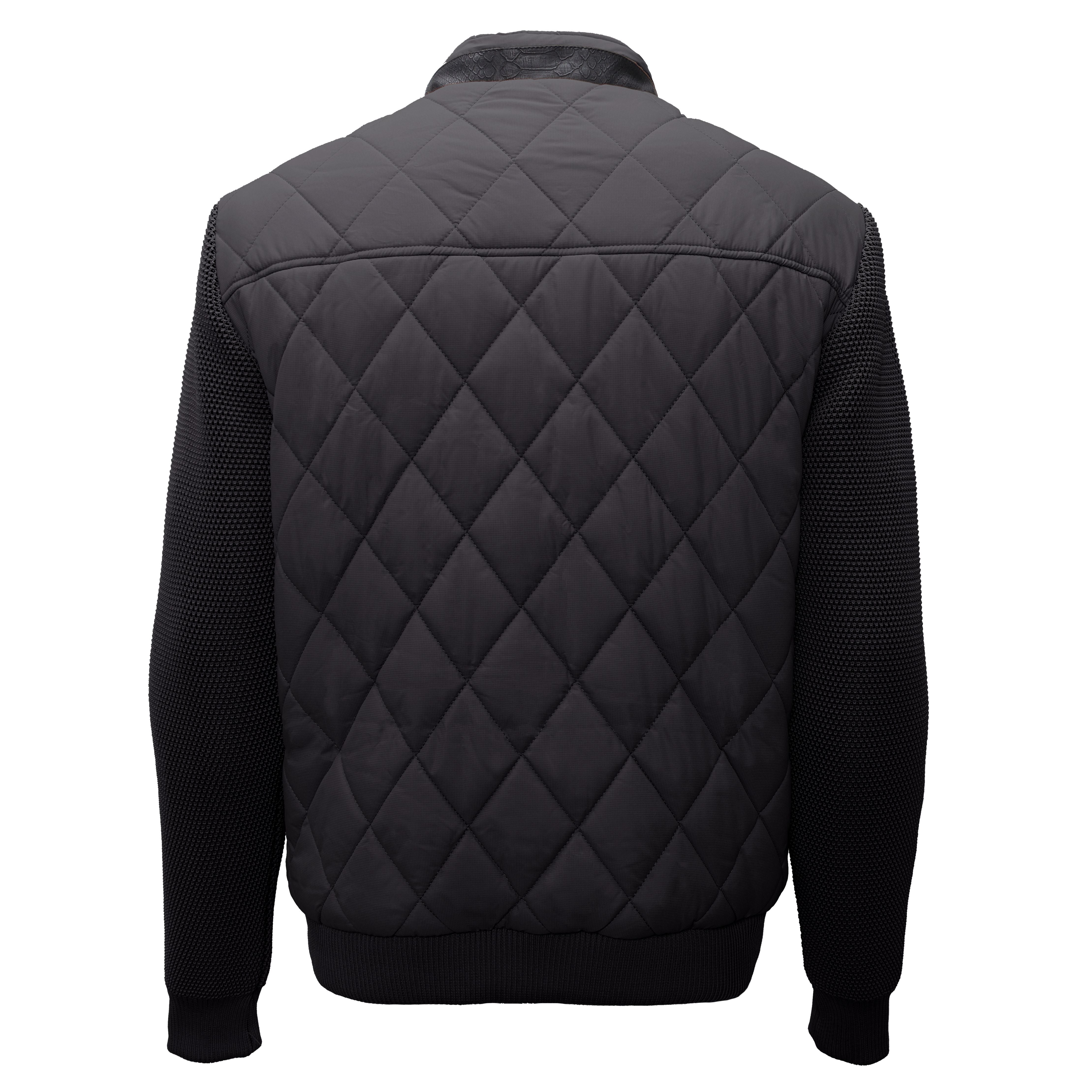 Urban Crest Quilted Bomber COFFEE | BPJ609