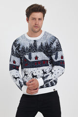 Men’s European Christmas Sweater – Elegant Holiday Knitwear | Galani 52502
