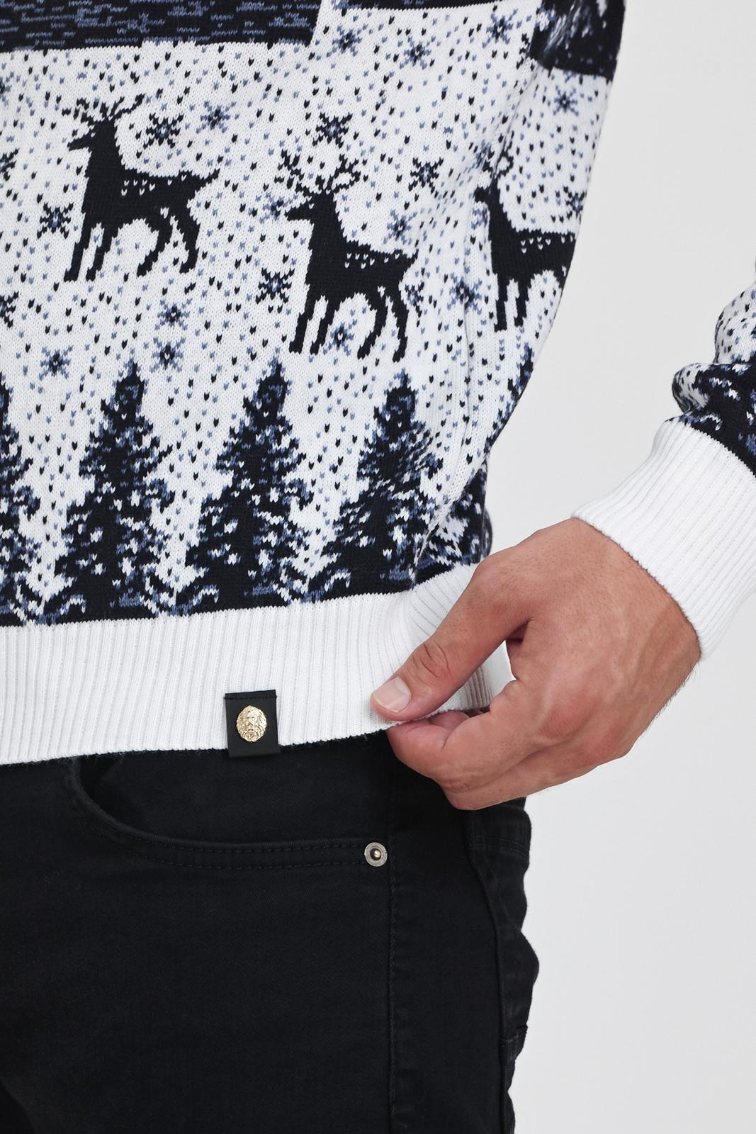 Men’s European Christmas Sweater – Elegant Holiday Knitwear | Galani 52502
