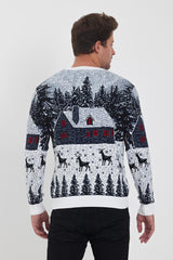Men’s European Christmas Sweater – Elegant Holiday Knitwear | Galani 52502