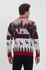 Men’s European Christmas Sweater – Elegant Holiday Knitwear | Galani 52502