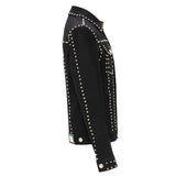 Barocco Studded Jean Jacket Stretch | JJ200 Black