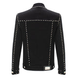 Barocco Studded Jean Jacket Stretch | JJ200 Black