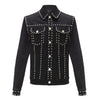 Barocco Studded Jean Jacket Stretch | JJ200 Black
