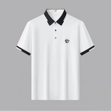 Contrast Trim Performance Polo - El Baron WHITE