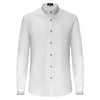 Barocco Alpha Attire Men's 4-Way Stretch Shirt - White/Silver