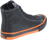 Men’s Black/Orange Nathan Motorcycle Sneakers – Regular Fit | Harley Davidson Nathan D93816