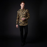 Golden Mirage Stitchless LS Shirt BLACK/BROWN