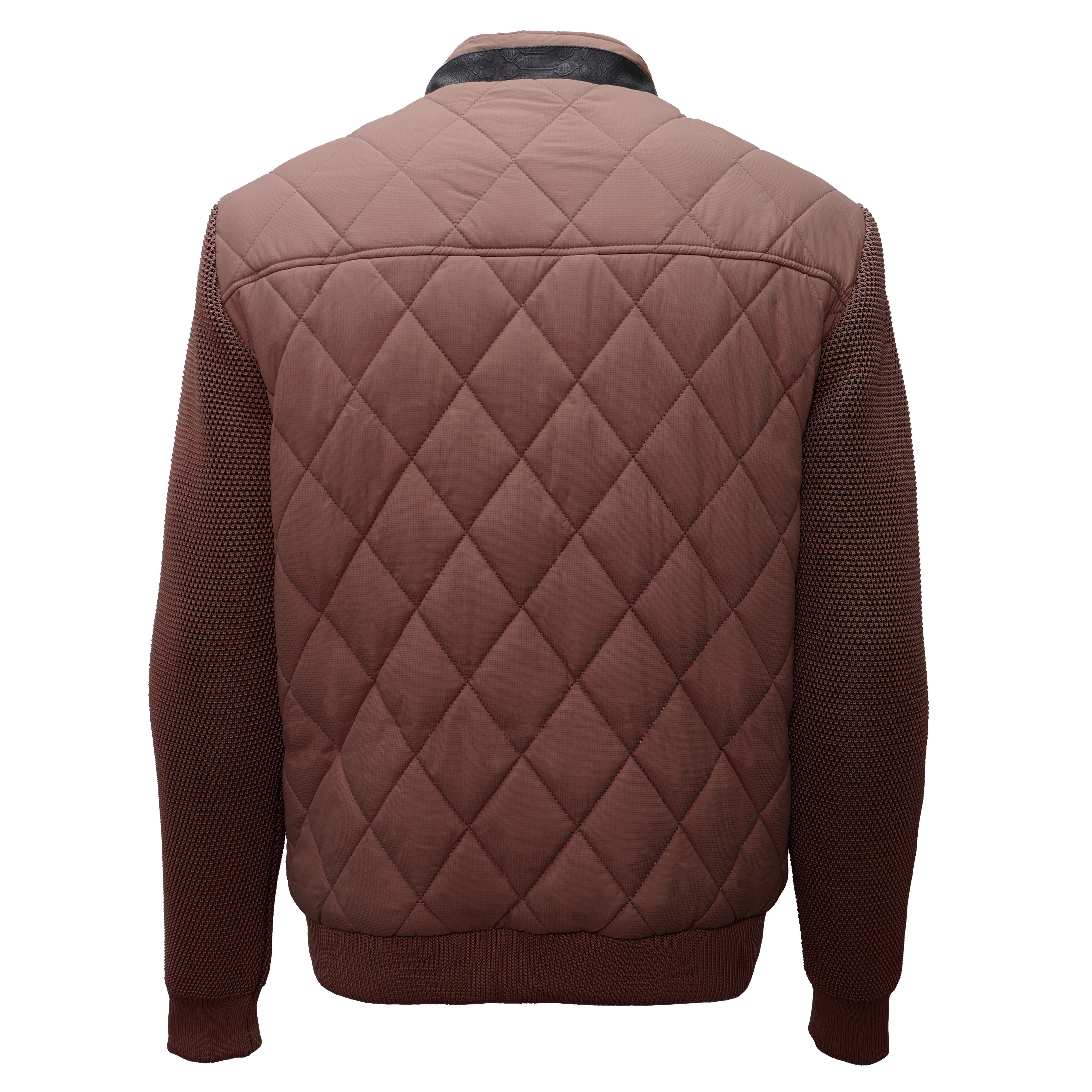 Urban Crest Quilted Bomber COFFEE | BPJ609