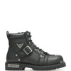 Men's Black Harley Davidson Brake Buckle Leather Boots Regular Fit D91684