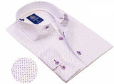 Avenue 21 Men’s European Modern Fit Lilac Cotton Shirt – Long Sleeves, Made in Turkey
