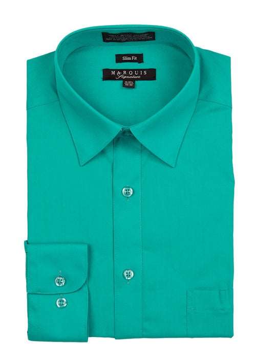 Men's Dress Shirt Button Down Slim-fit | By Marquis | 009SL