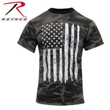 Rothco Camo US Flag T-Shirt - Black Camo - FrankyFashion.com