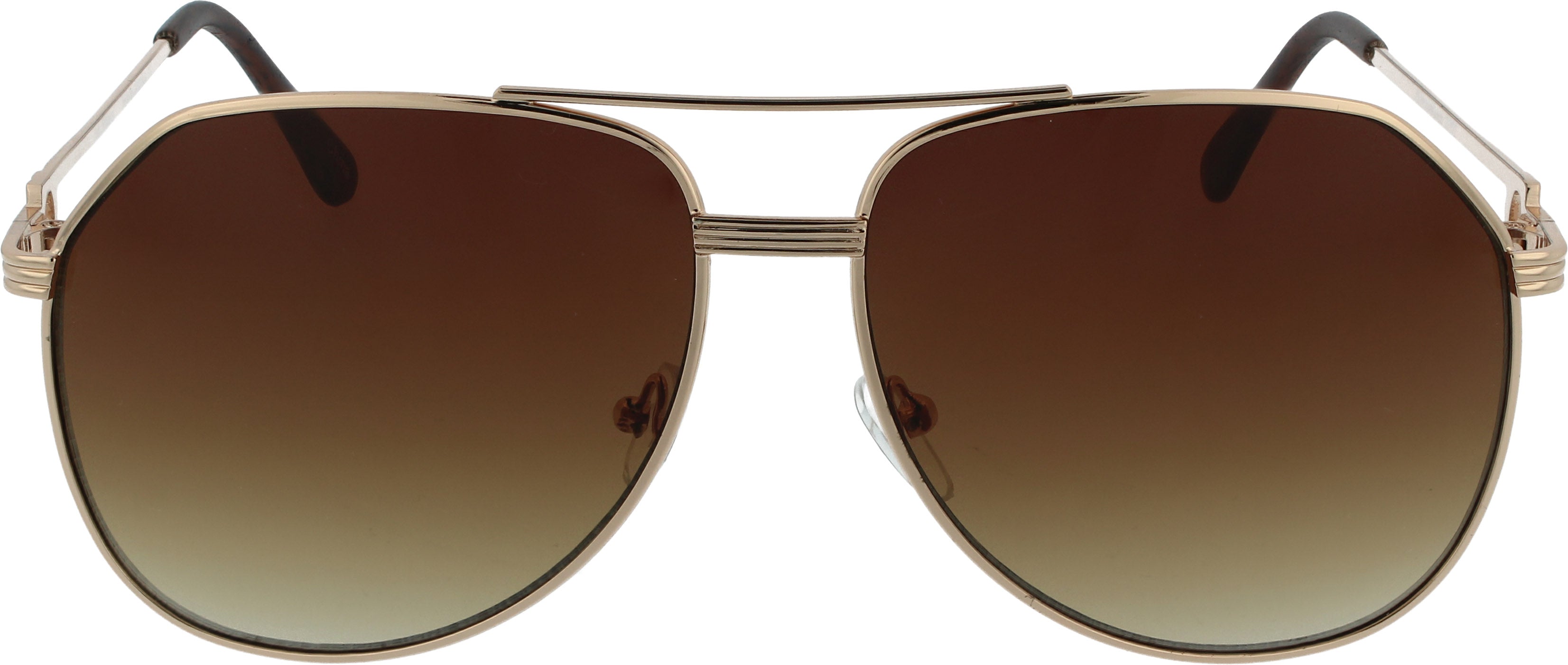 Non-Traditional Aviator Sunglasses | Double Bridge | Adjustable Nose Pads. | 100% UV Protection | 3292