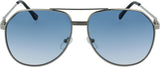 Non-Traditional Aviator Sunglasses | Double Bridge | Adjustable Nose Pads. | 100% UV Protection | 3292