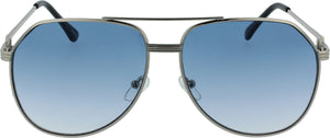 Non-Traditional Aviator Sunglasses | Double Bridge | Adjustable Nose Pads. | 100% UV Protection | 3292