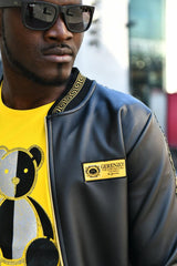 Men's Premium Faux Leather Short Racing Jacket | 4-20350 - FrankyFashion.com