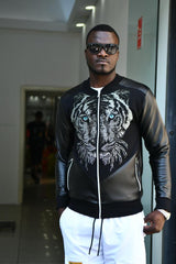 Men's Premium Faux Leather Short Racing Jacket | 4-20353 - FrankyFashion.com