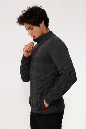 Men's Zip Up Sweater European Slim Fit | 505