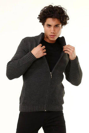 Men's Zip Up Sweater European Slim Fit | 505