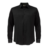 Barocco Luxe Satin Stretch Shirt | B300