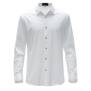 Men's Formal Button Down Shirt Fitted Cut Satin Soft | B310