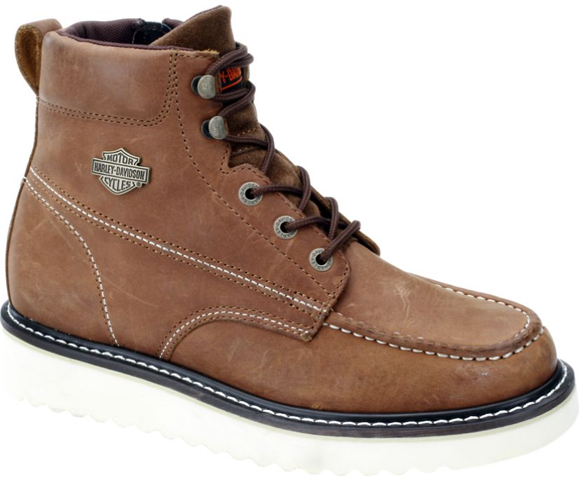 Harley-Davidson® Beau Tan Leather Boots D93136 - FrankyFashion.com