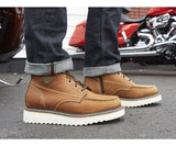 Harley-Davidson® Beau Tan Leather Boots D93136 - FrankyFashion.com