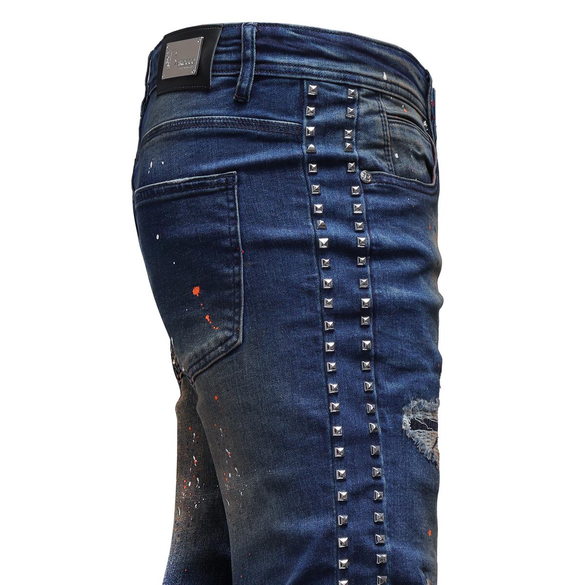 Barocco Men's Jeans Stretch Destruction | DJ211