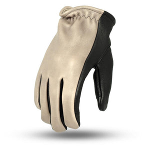 2-Tone Leather Driving Gloves - FrankyFashion.com