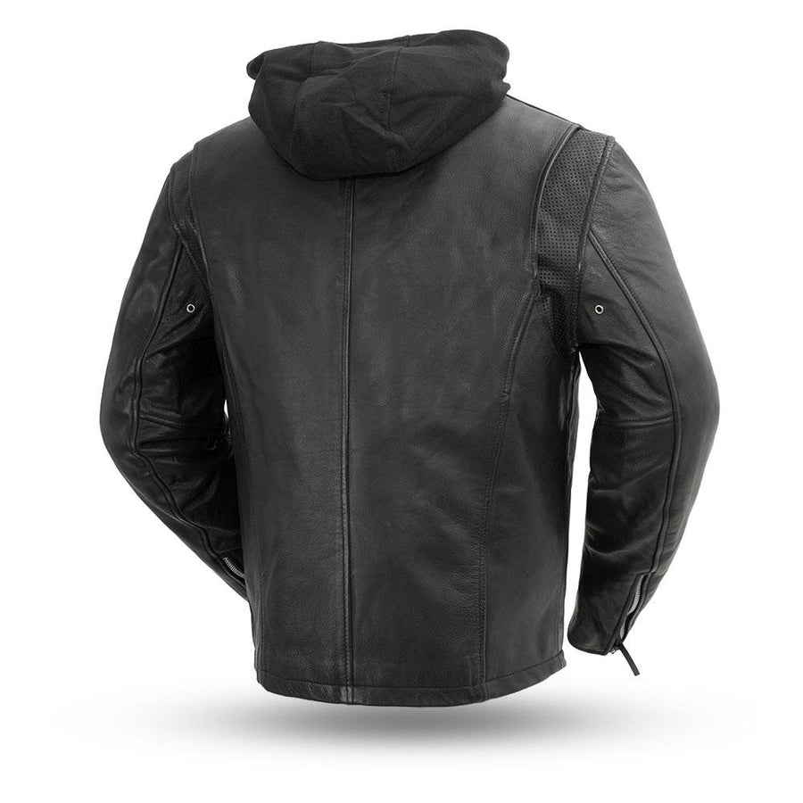 Street Cruiser - Men's Motorcycle Leather Jacket - FrankyFashion.com