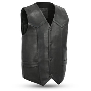 Tombstone - Men's Leather Western Vest - FrankyFashion.com
