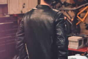 The Raider - Men's Motorcycle Leather Jacket - FrankyFashion.com