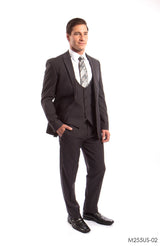 Men's 3 Piece Ultra Slim Fit Executive Suit | Classy Business | M255US