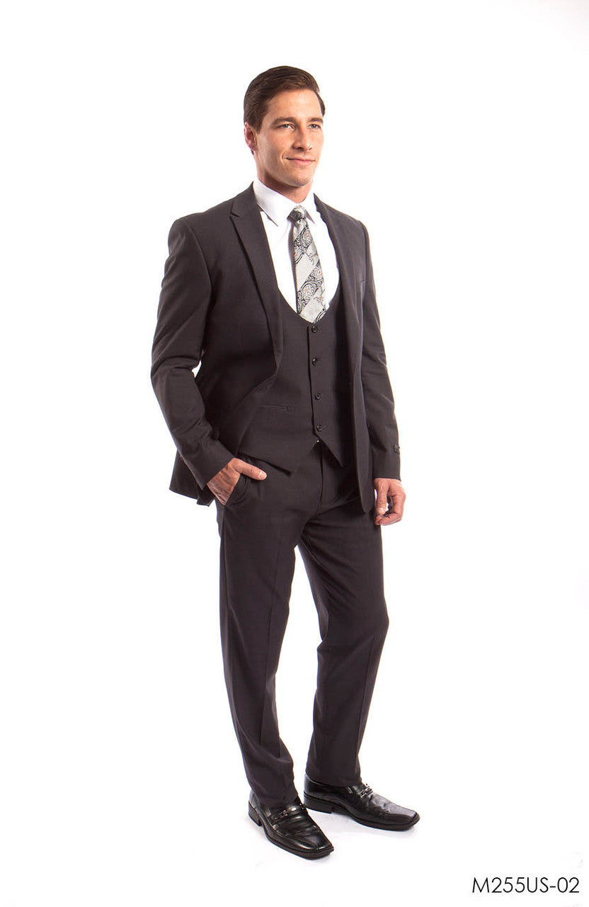Men's 3 Piece Ultra Slim Fit Executive Suit | Classy Business | M255US