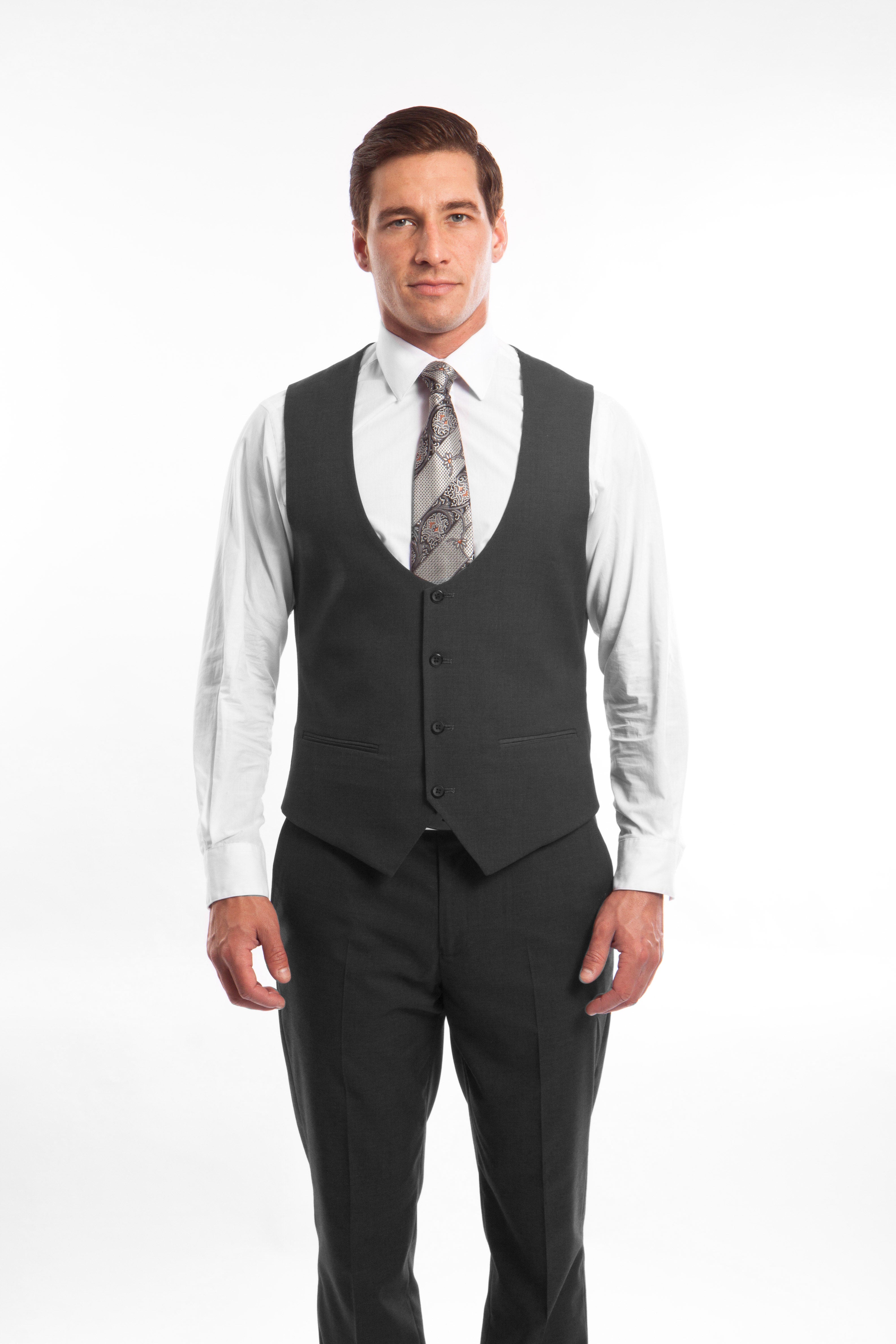 Men's 3 Piece Ultra Slim Fit Executive Suit | Classy Business | M255US