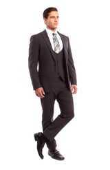 Men's 3 Piece Ultra Slim Fit Executive Suit | Classy Business | M255US