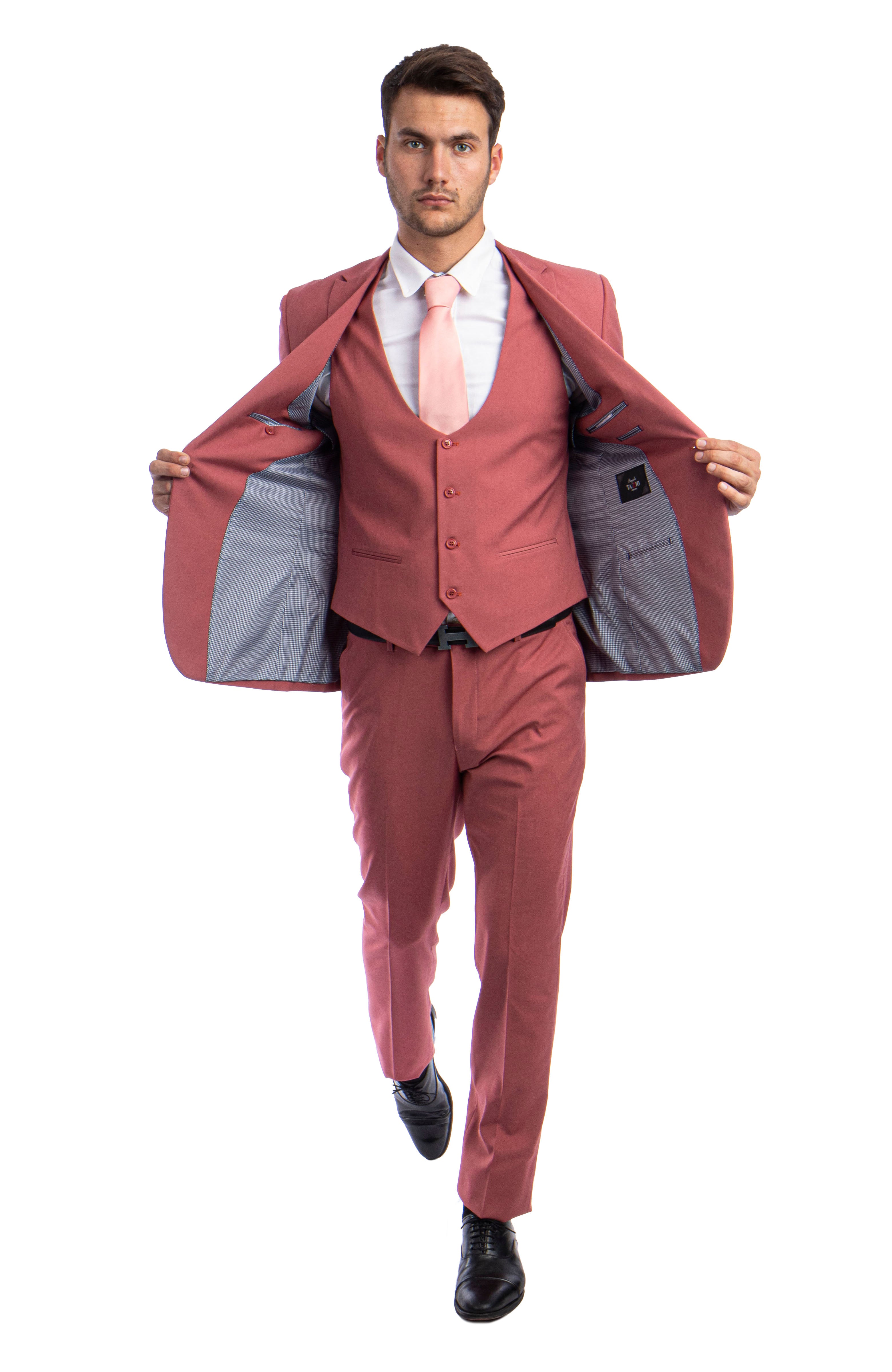 Men's 3 Piece Ultra Slim Fit Executive Suit | Classy Business | M255US