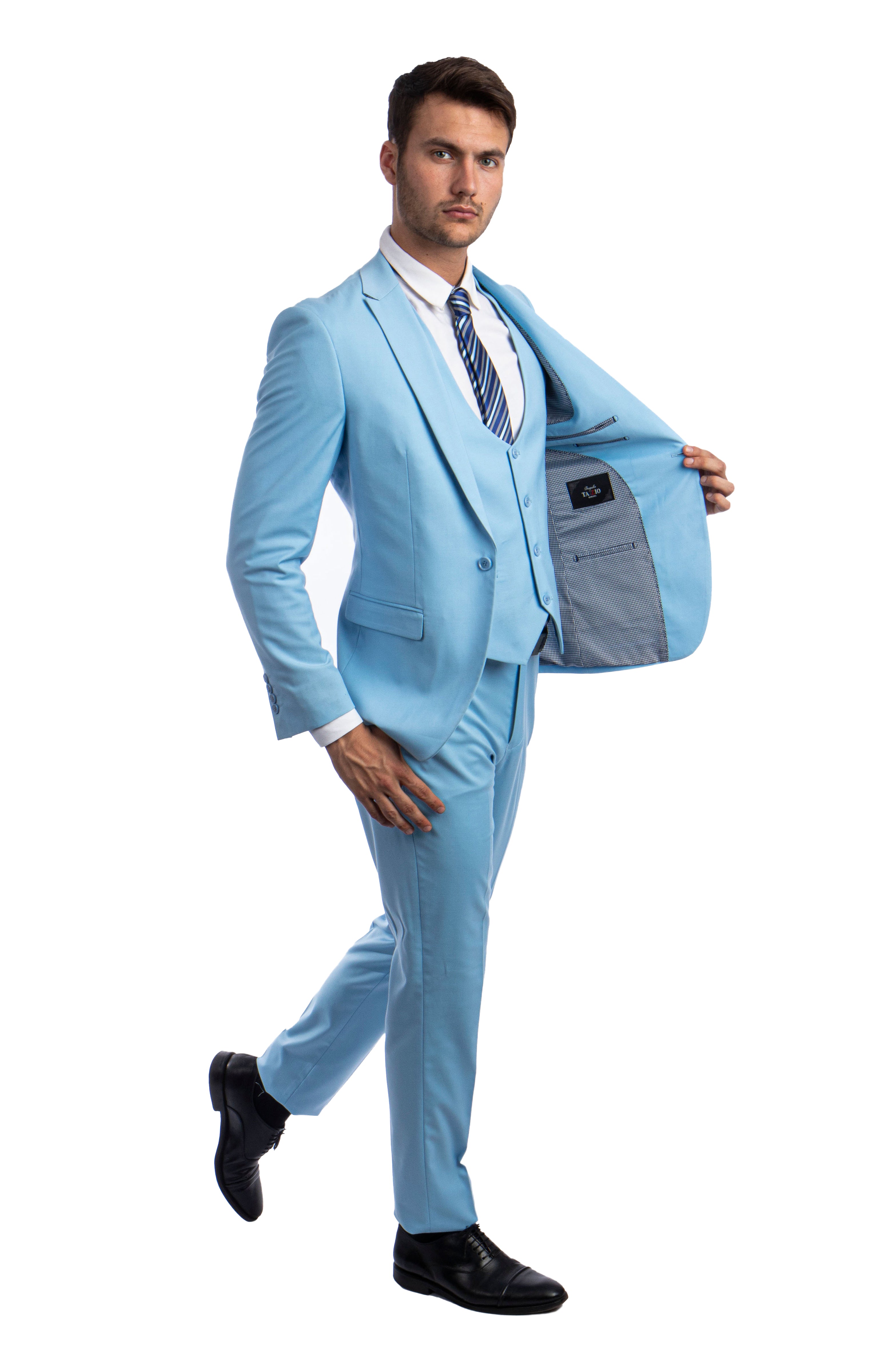 Men's 3 Piece Ultra Slim Fit Executive Suit | Classy Business | M255US