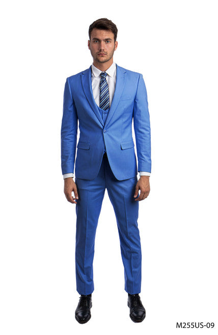 Men's 3 Piece Ultra Slim Fit Executive Suit | Classy Business | M255US