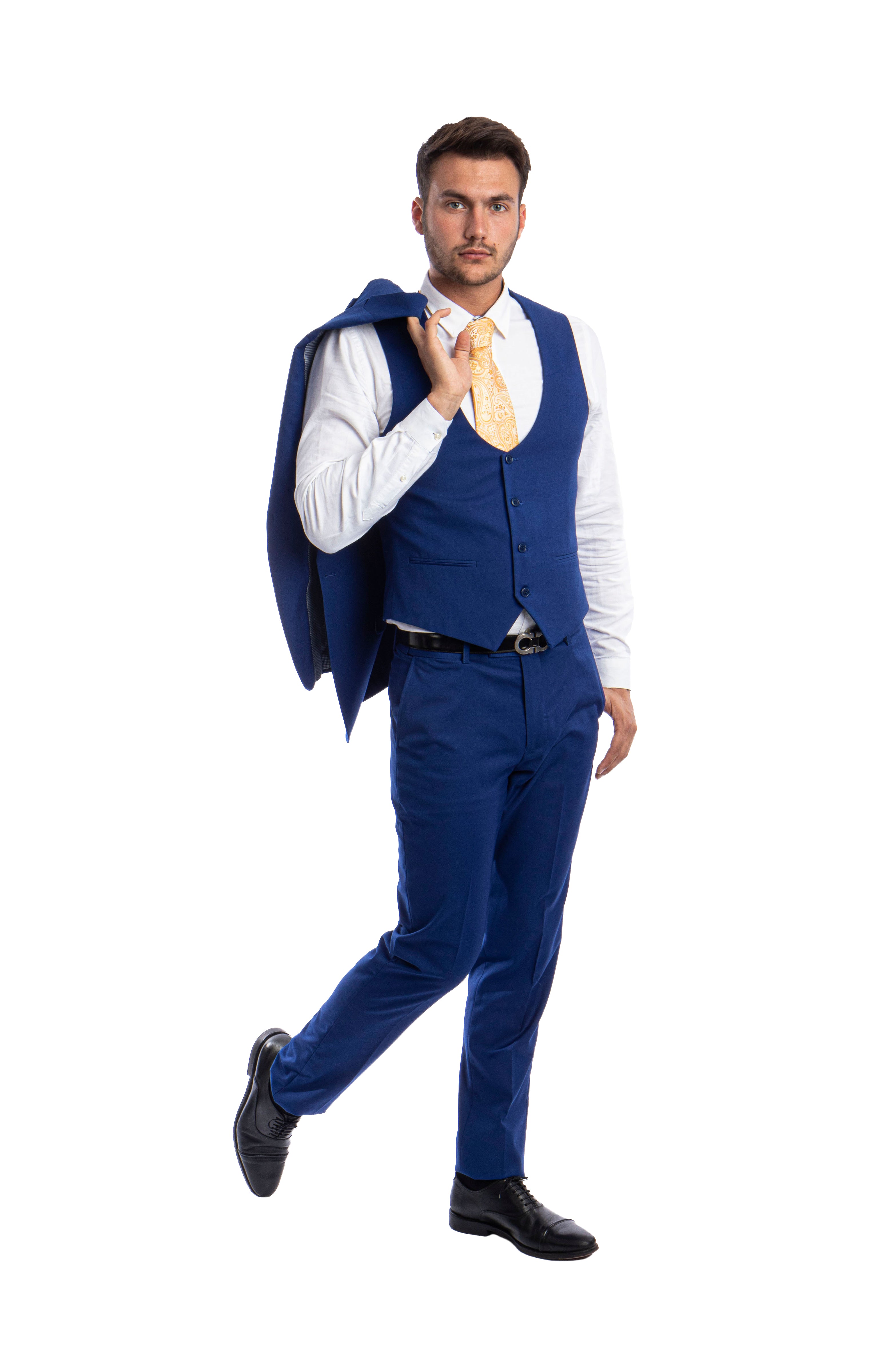 Men's 3 Piece Ultra Slim Fit Executive Suit | Classy Business | M255US